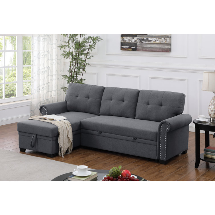 Red Barrel Studio® 85.8" Wide Reversible Sleeper Sofa & Chaise & Reviews Wayfair